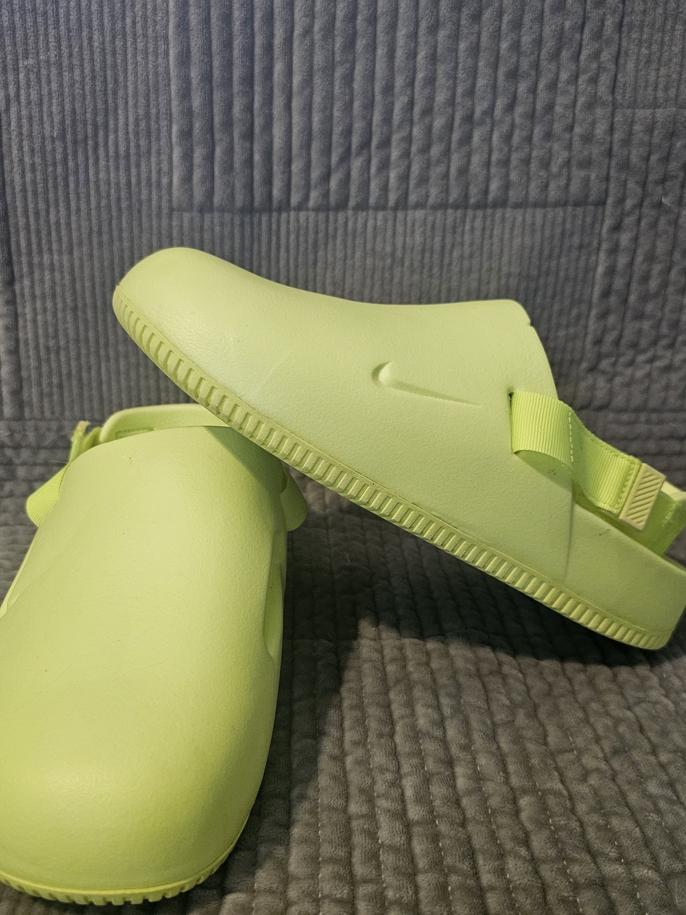 Nike Kids' Slip-On Clog in Neon Yellow-Green